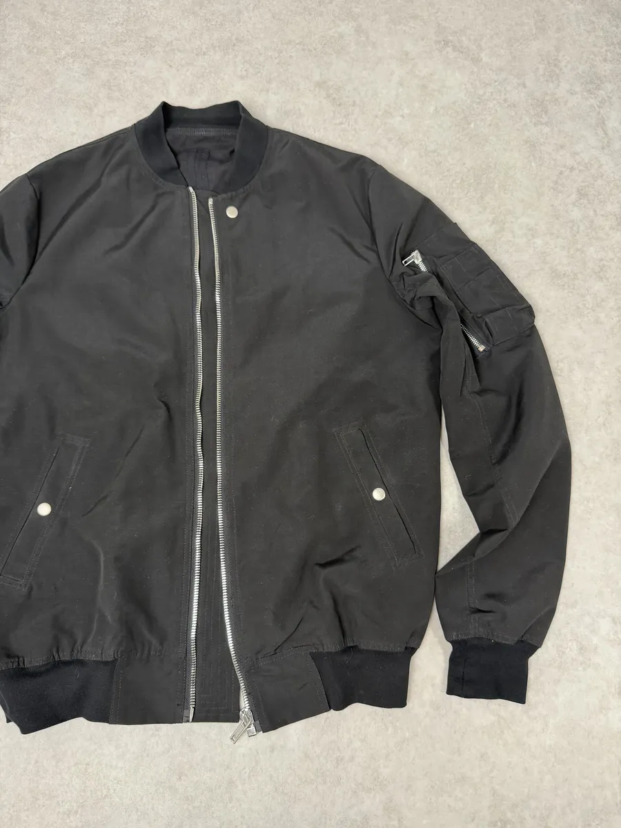 SS2020 Rick Owens Black Obscure Bomber Jacket - Image 15