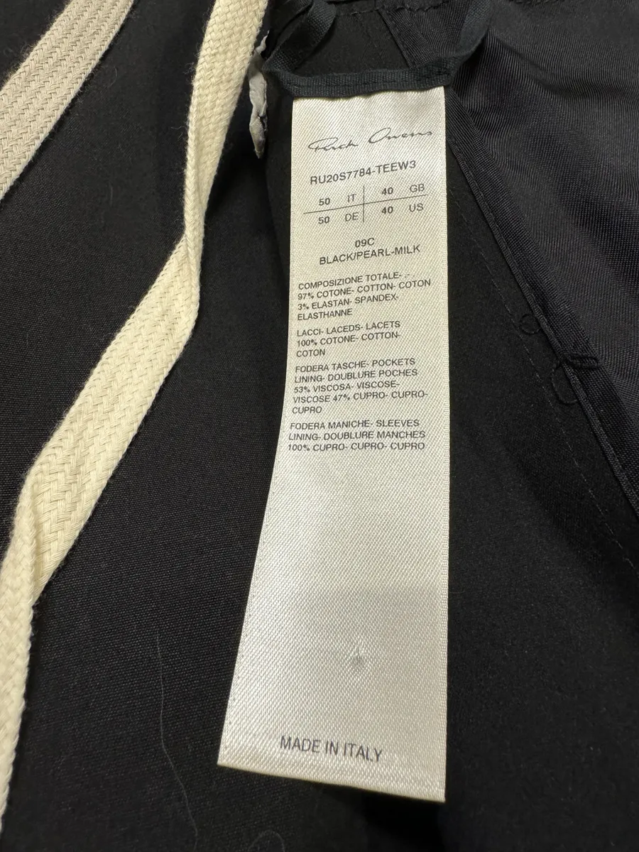 SS2020 Rick Owens Megalaced Tecuatl Black Trucker Jacket - Image 12