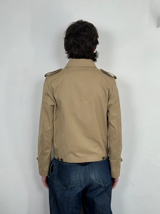 SS2020 Saint Laurent Beige Classy Jacket - Image 3