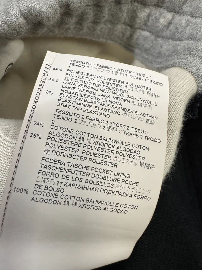 SS2021 Maison Margiela Black & Grey Hybrid Tailored Joggers Suitpants - Image 13