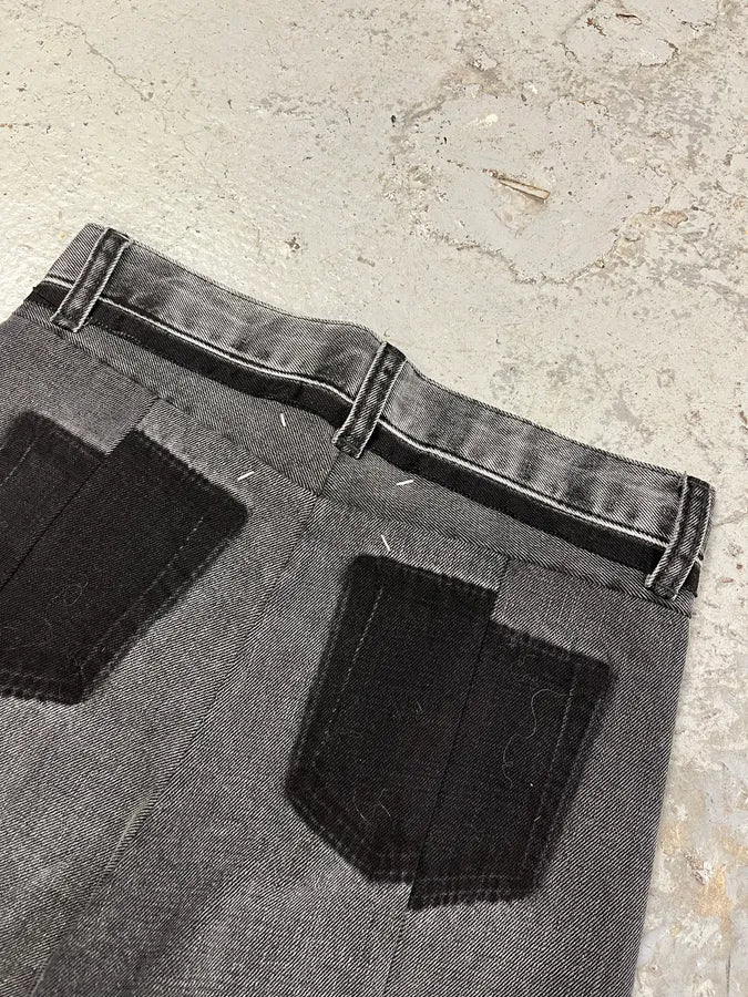 SS2021 Maison Margiela Darg Grey Destructured Denim Jeans - Image 10