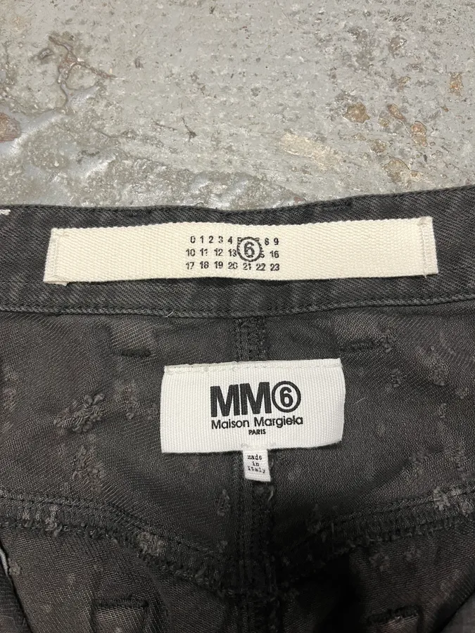 SS2021 Maison Margiela Grey Distressed Holes Straight Jeans - Image 9