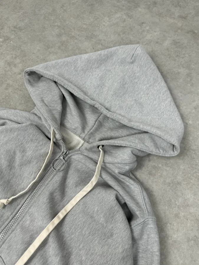 SS2021 Maison Margiela Grey Oversized Zip-up Hoodie - Image 5
