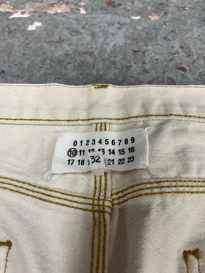 SS2021 Maison Margiela White Carpenter Cozy Pants - Image 10