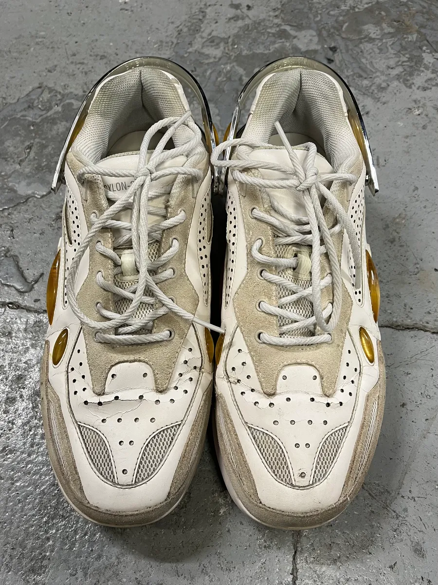 SS2021 Raf Simons Cyclon 21 Creamy Leather Sneakers - Image 6
