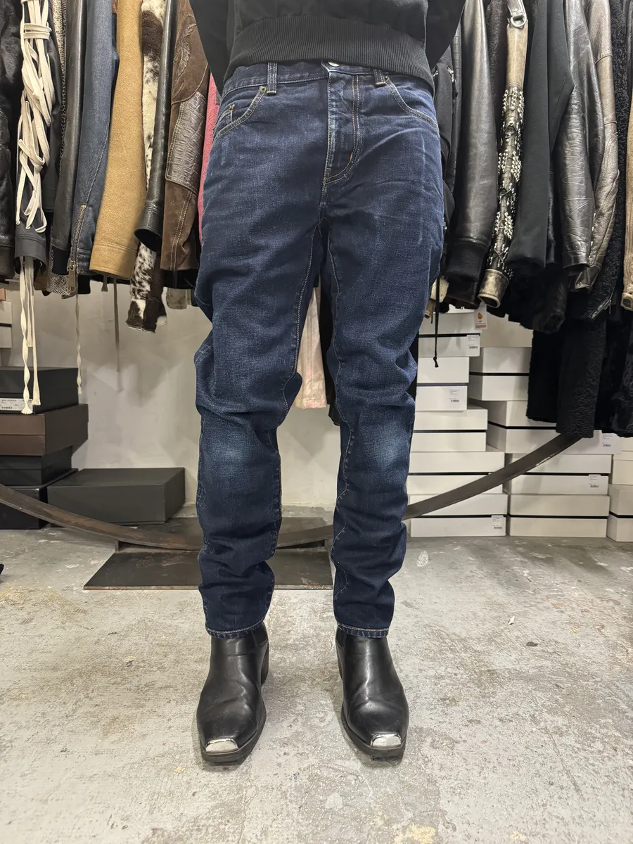 SS2021 Saint Laurent Blue Selvedge Denim Slim Jeans - Image 2