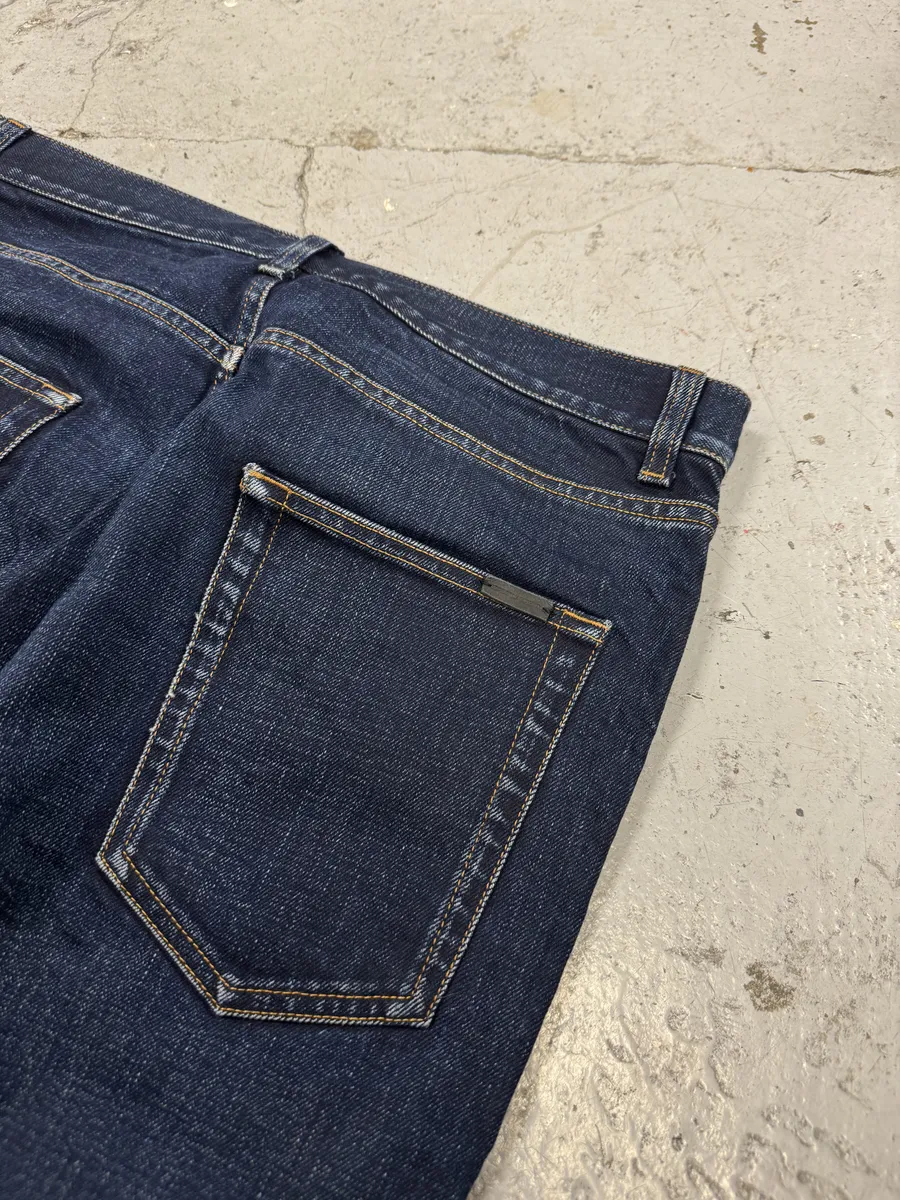 SS2021 Saint Laurent Blue Selvedge Denim Slim Jeans - Image 6