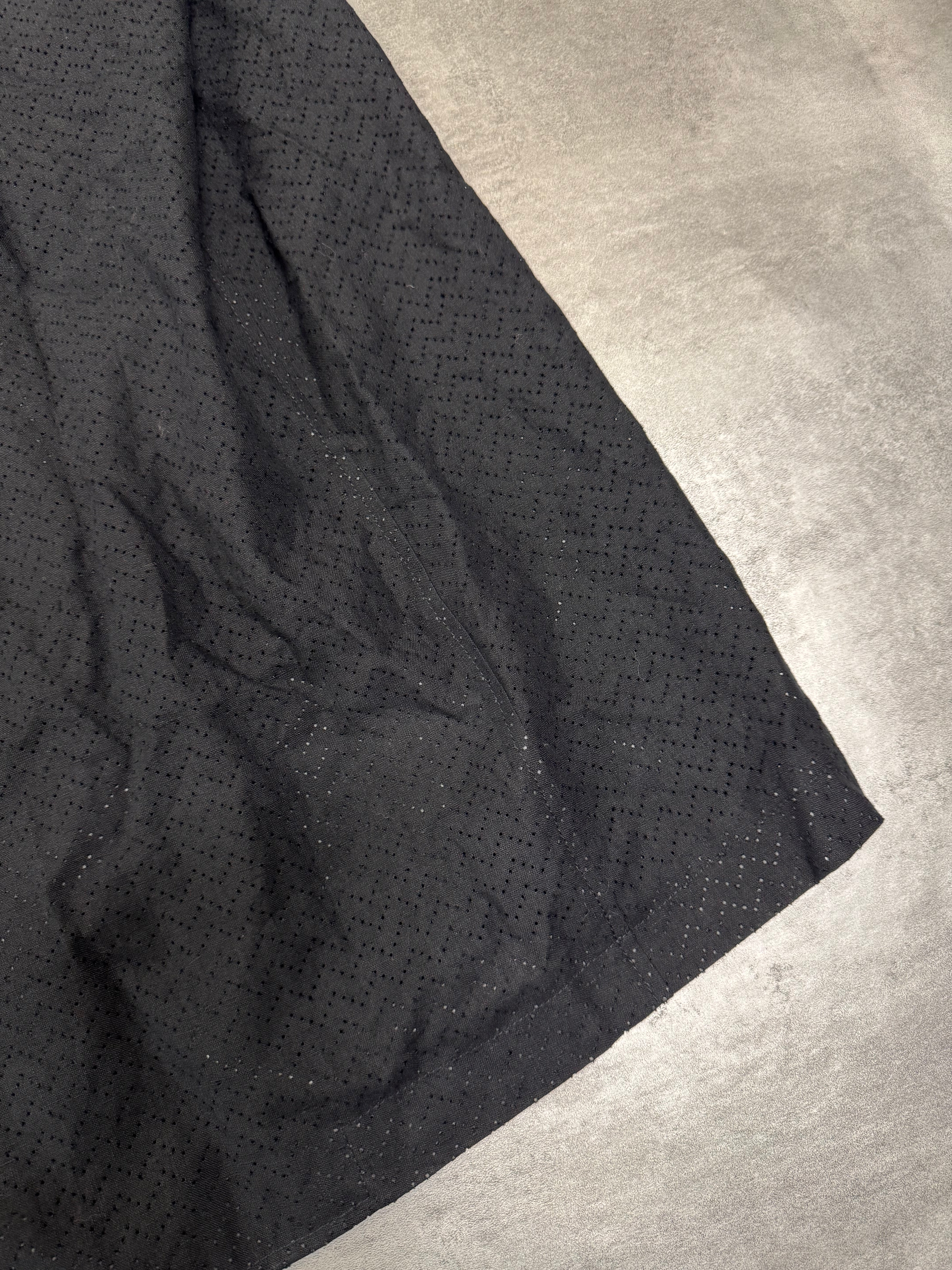 SS2022 Emporio Armani Black Linen Trench Coat - Image 4