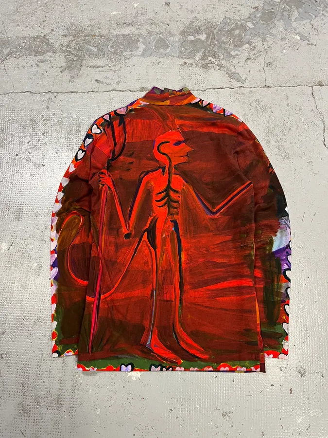 SS2022 Givenchy Josh Smith Smith Demon Abstract Paint Longsleeves - Image 6
