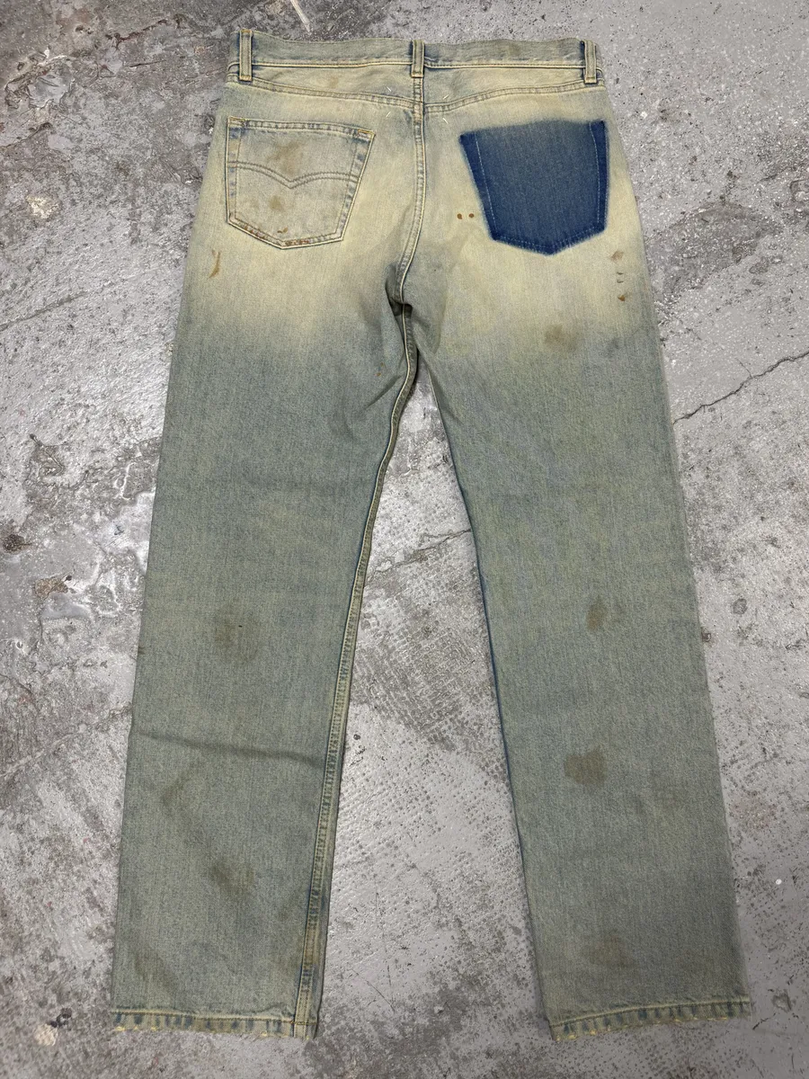 SS2022 Maison Margiela Dirty Faded Denim Jeans - Image 4