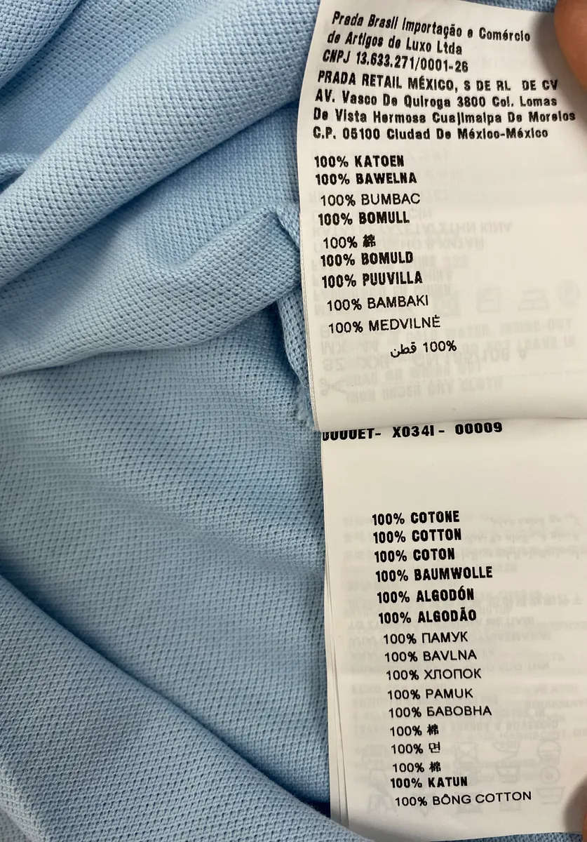 SS2022 Prada Baby Blue Polo Shirt - Image 7