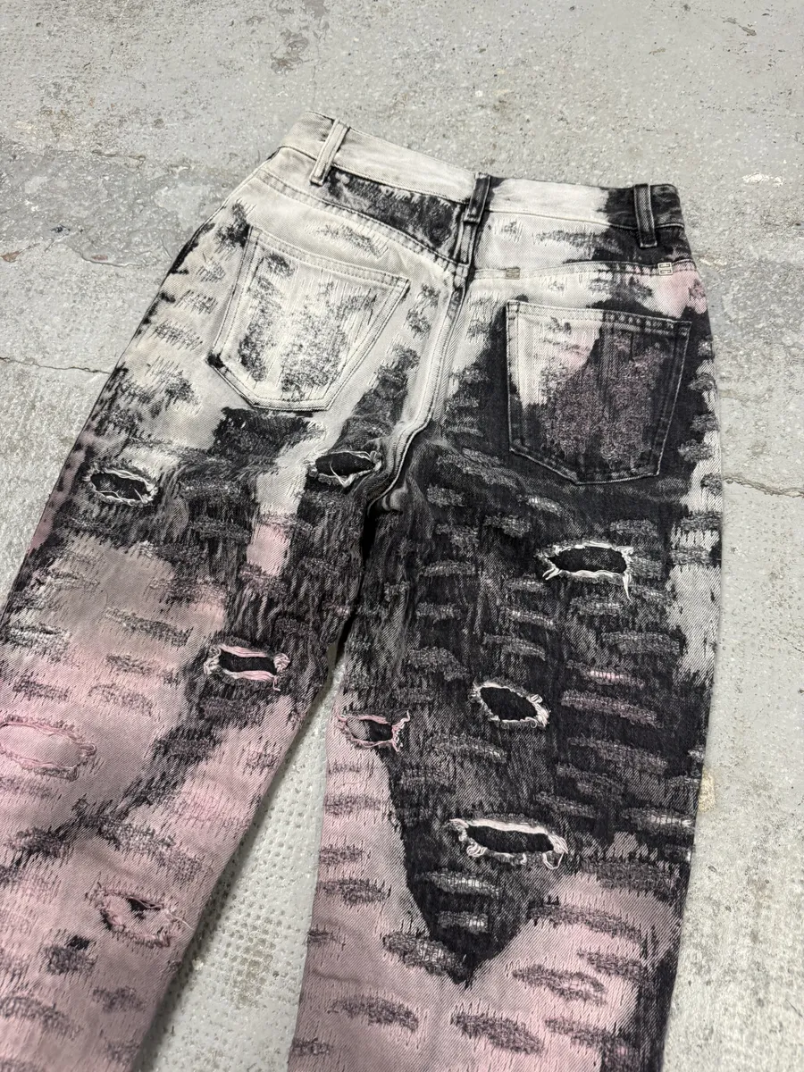 SS2023 Givenchy Cotton Italian Distressed Denim Jeans - Image 4