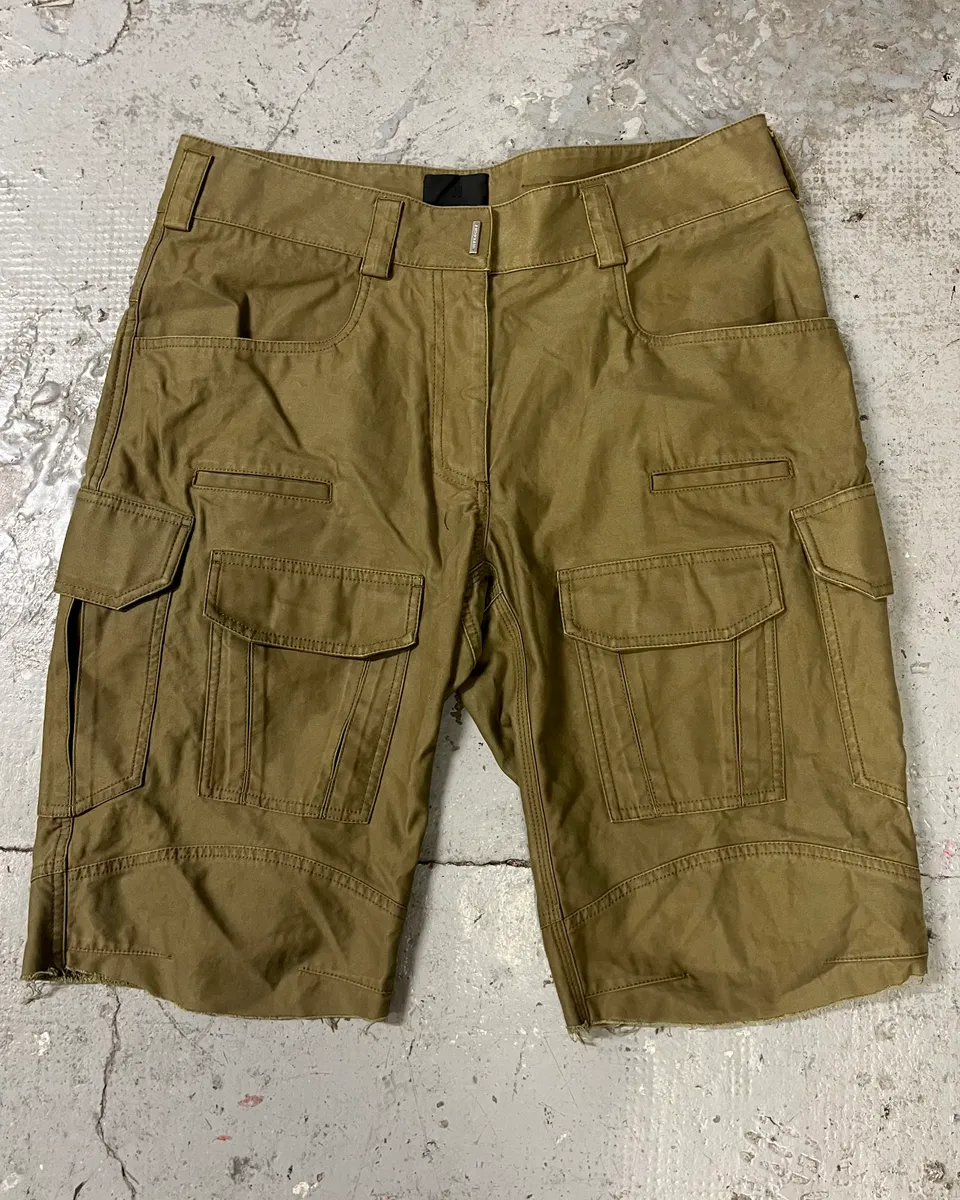 SS2023 Givenchy Olive Cargo Bermuda Shorts - Image 3