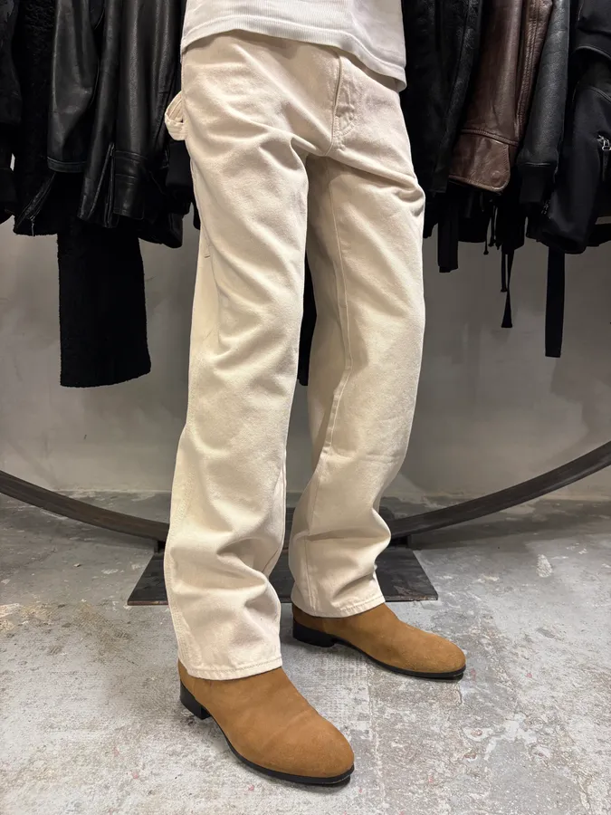 SS2023 Maison Margiela Beige Carpenter Signature Pants - Image 2