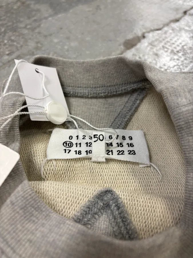 SS2023 Maison Margiela Grey Minimalist Crewneck Sweater - Image 10
