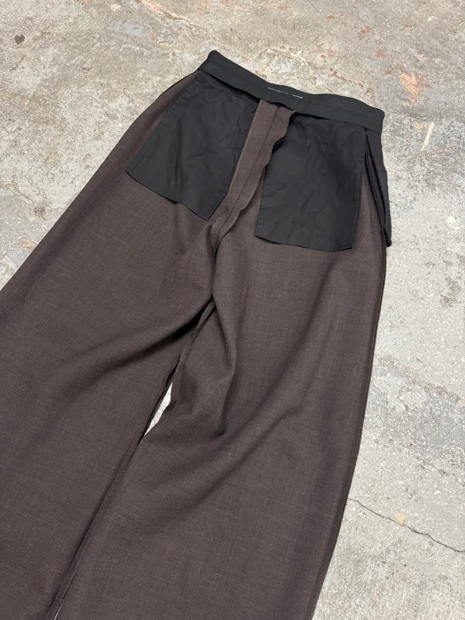 SS2023 Maison Margiela MM6 Reversed Effect Black Cozy Pants - Image 4