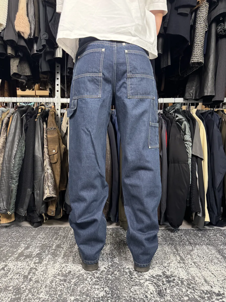 SS2024 Givenchy 4G Cargo Denim Brut Carpenter Jeans - Image 4