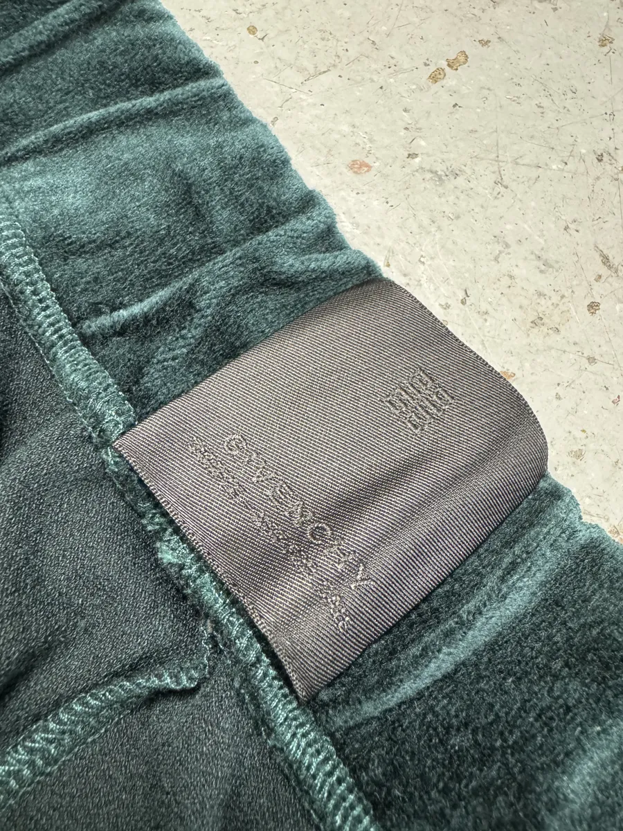 SS2024 Givenchy Sample Dark Green Velvet Pants by Matthew Williams - Image 11