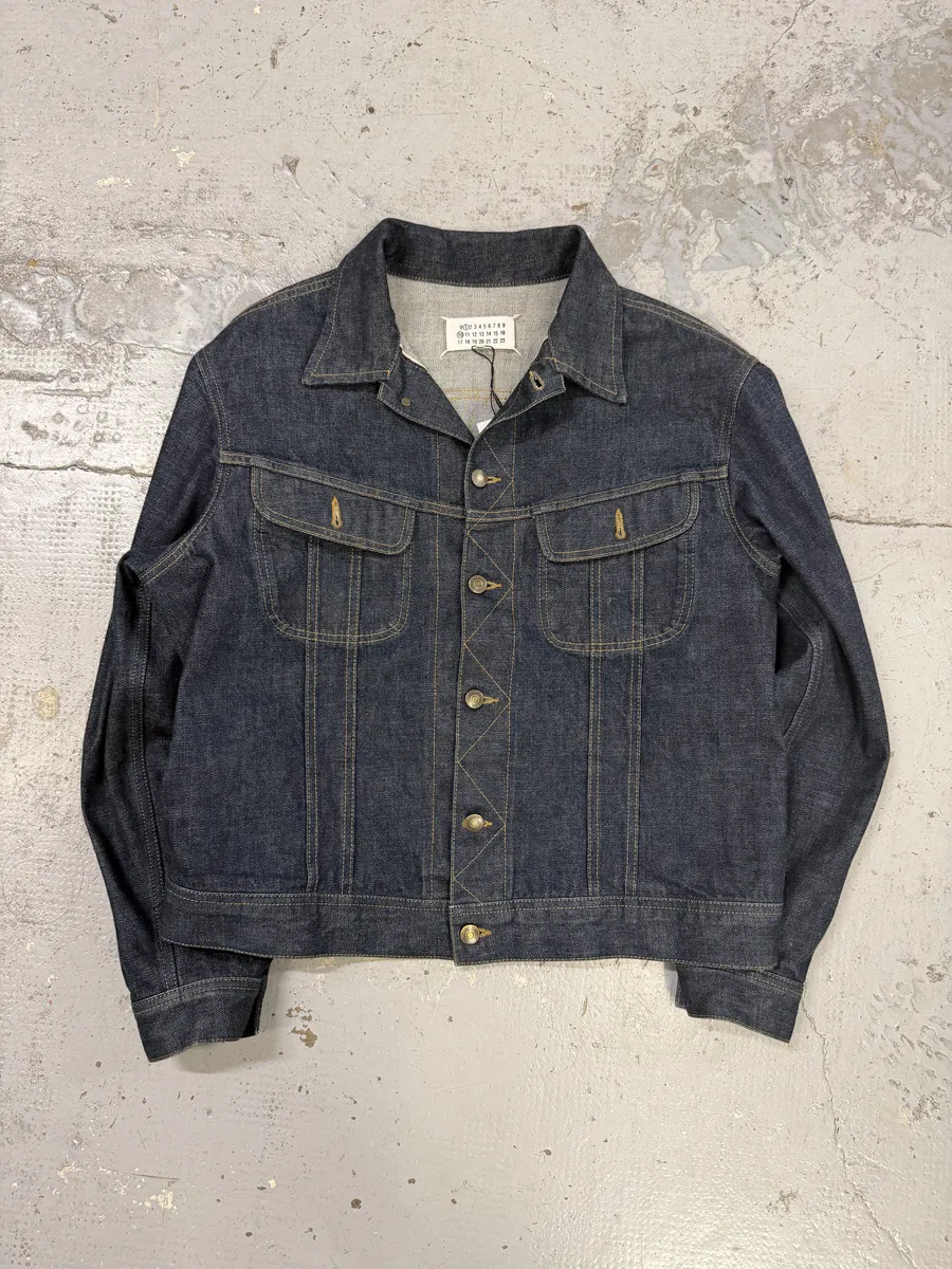 SS2024 Maison Margiela Navy Brut Denim Signature Jacket - Image 5
