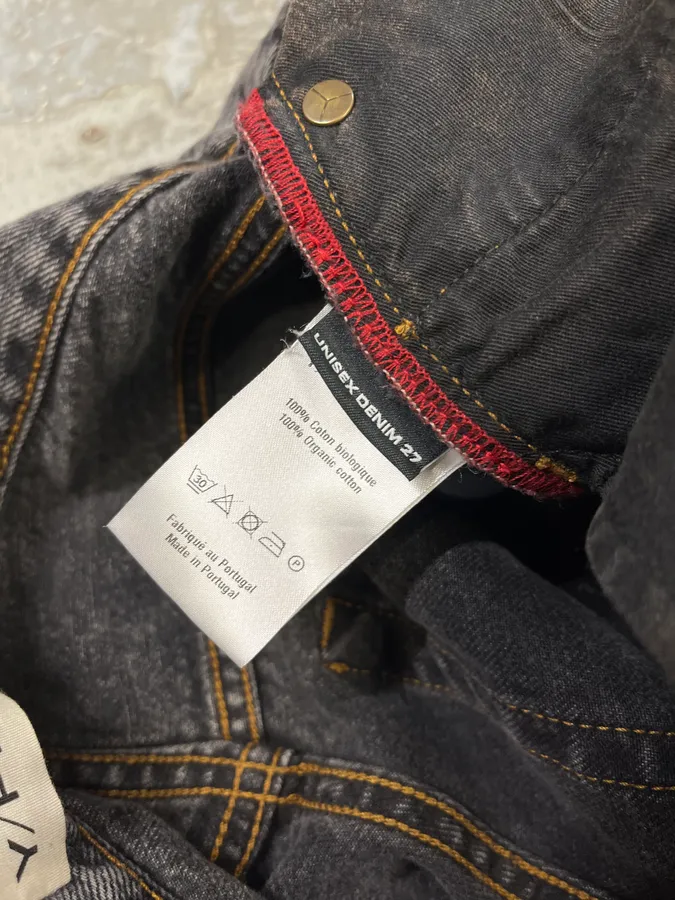 SS2024 Y/Project Maxi Cavalier Denim Grey Astro Pants - Image 14