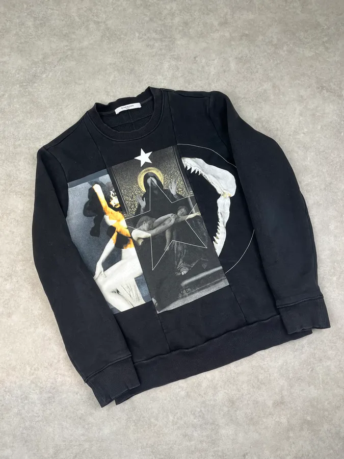 SS2105 Givenchy Black Star Conspiracy Sweater by Riccardo Tisci - Image 4