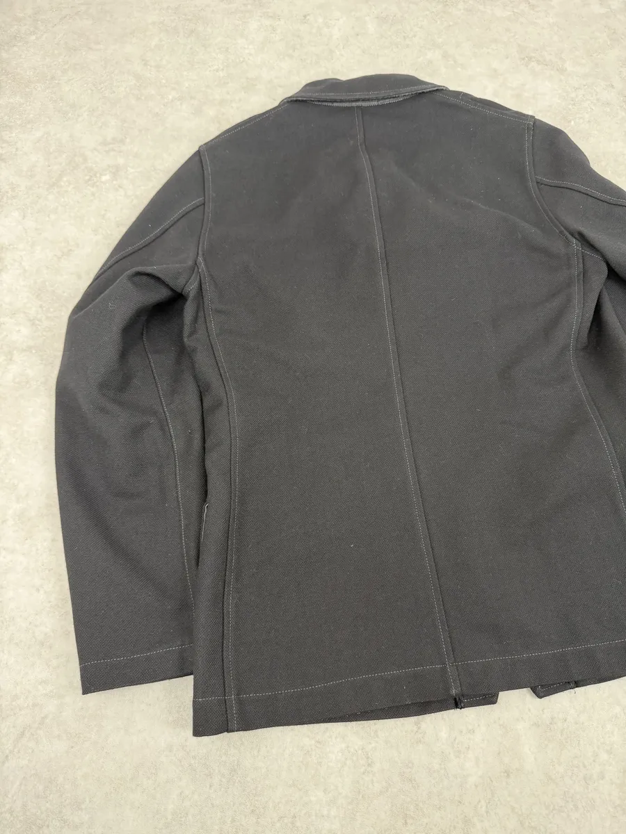 Stone Island Black Wool Classy Caban Jacket - Image 8