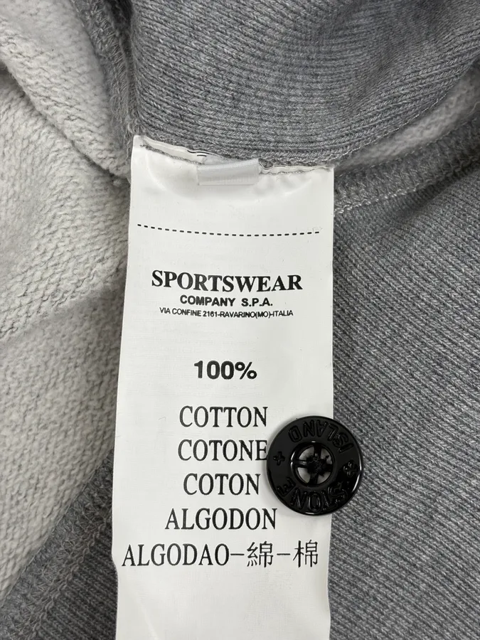 Stone Island Grey Hooded Sweater - Image 10