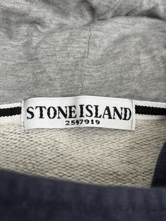 Stone Island Grey Hooded Sweater - Image 9