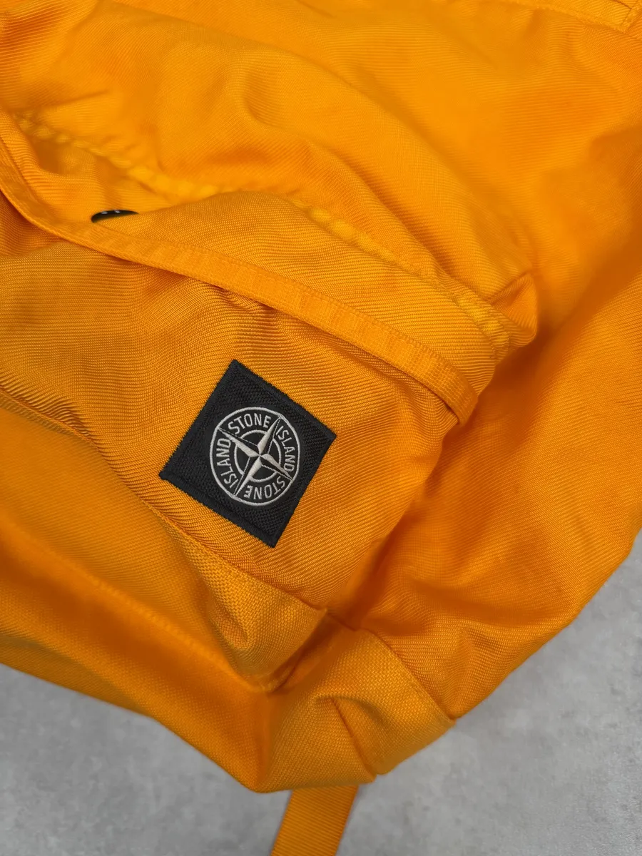 Stone Island Orange Backpack - Image 10