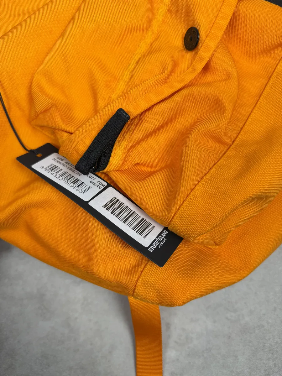 Stone Island Orange Backpack - Image 8