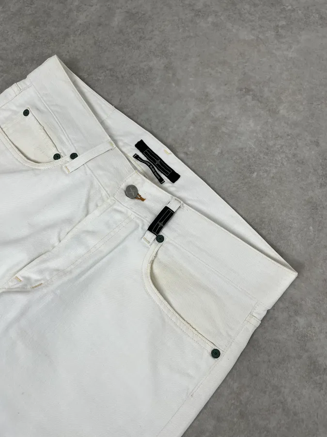 Stone Island White Denim Jeans - Image 5