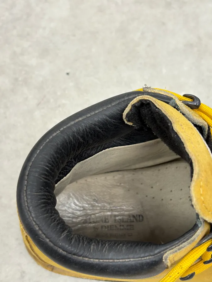 Stone Island Yellow Suede Leather Boots - Image 8
