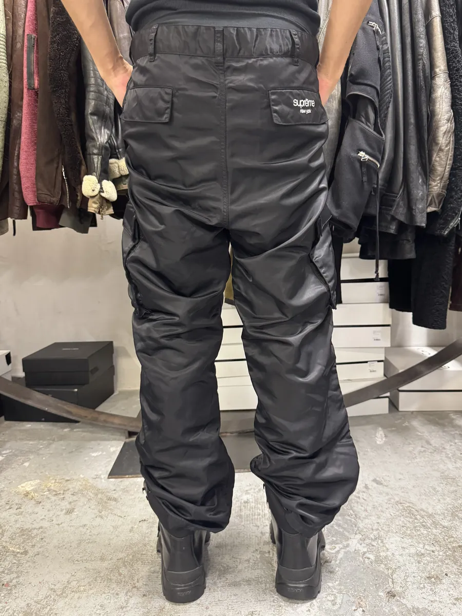 Supreme Black Nylon Cargo Large Pants - Image 3