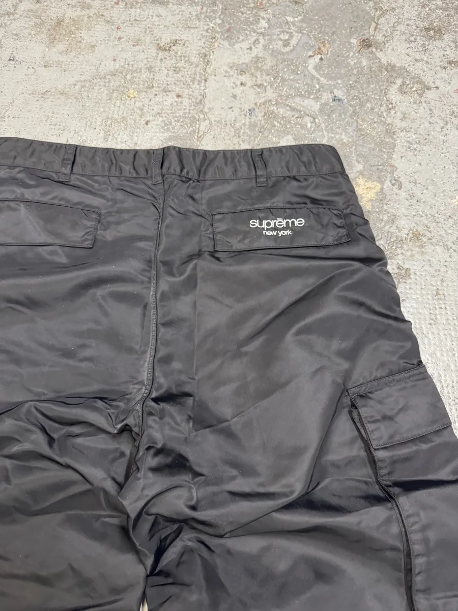 Supreme Black Nylon Cargo Large Pants - Image 6