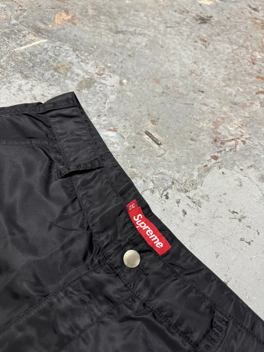 Supreme Black Nylon Cargo Large Pants - Image 8