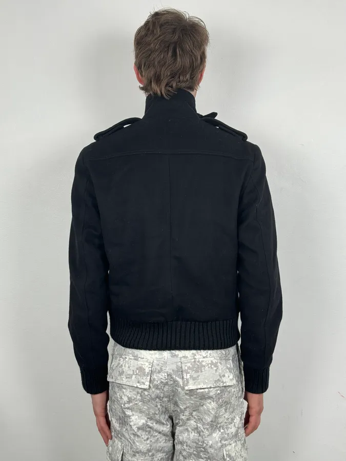 Takeshy Kurosawa Black Wool Minimalist Japanese Jacket - Image 3