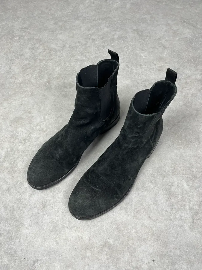 The Last Conspiracy Black Suede Leather Chelsea Boots - Image 5