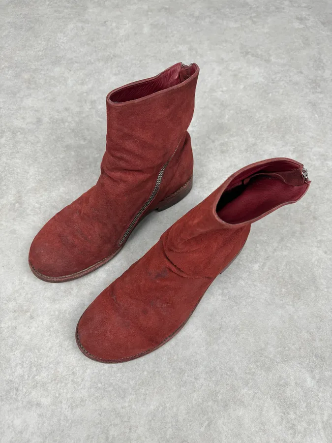 The Last Conspiracy Red Suede Leather Tornado Boots - Image 4