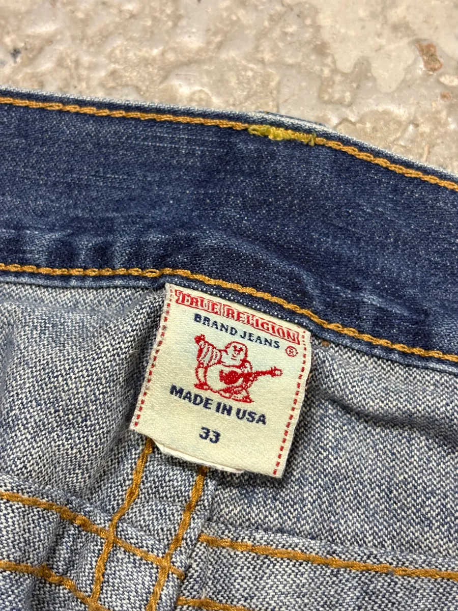 True Religion Blue Studded Denim Jeans - Image 14