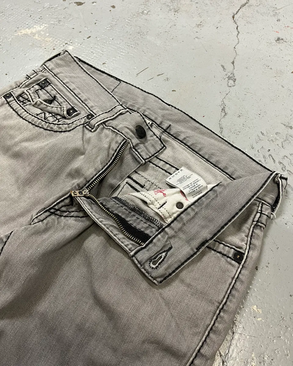 True Religion Grey Denim Jeans - Image 8