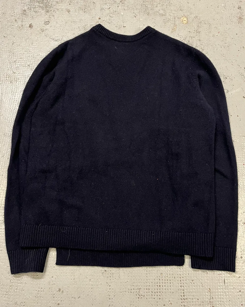 Valentino Navy Cashmere & Black Fur Sweater - Image 8