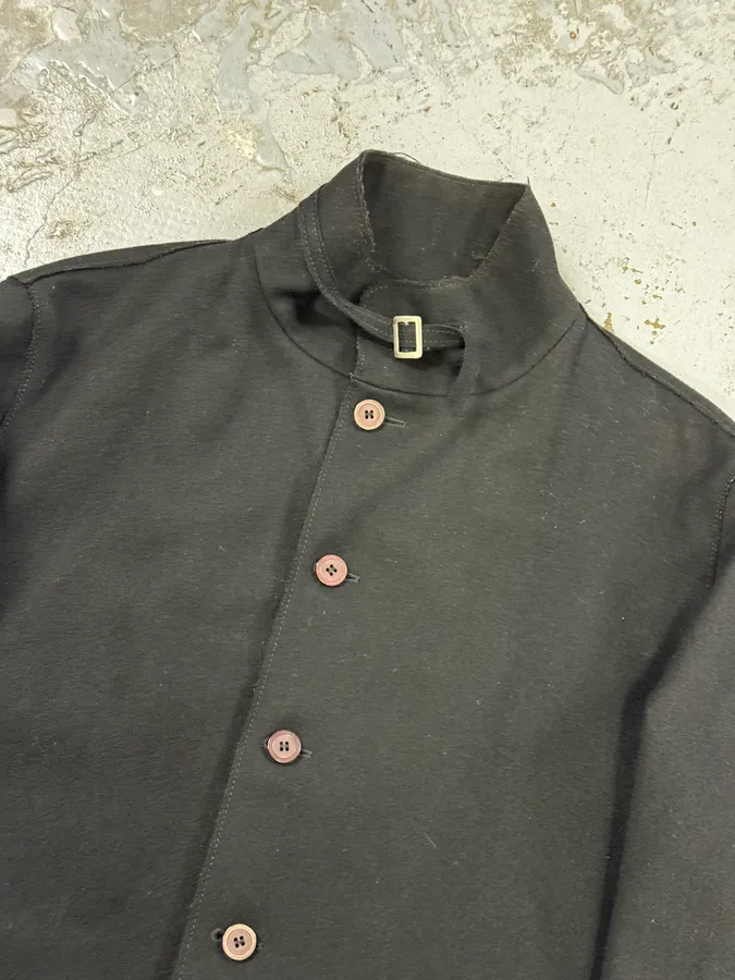 Versace Black Classy Wool Buttoned Jacket - Image 8