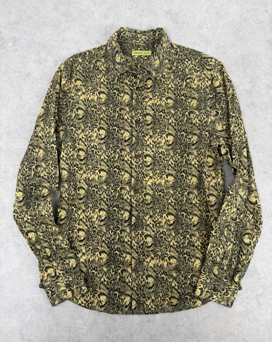 Versace Leopard Print Mafia Shirt