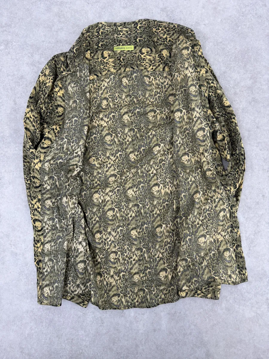 Versace Leopard Print Mafia Shirt - Image 7