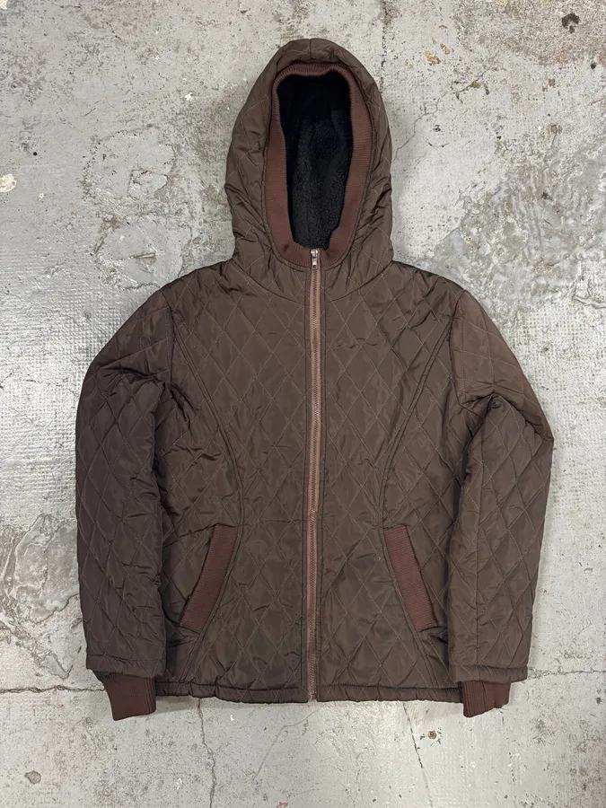 Visvim Green Quilted Hooded Jacket