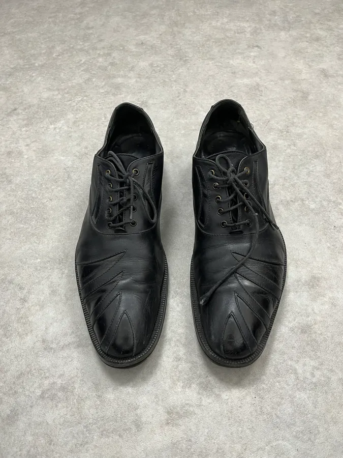 Vivienne Westwood UK Black Leather Derbys Shoes - Image 2