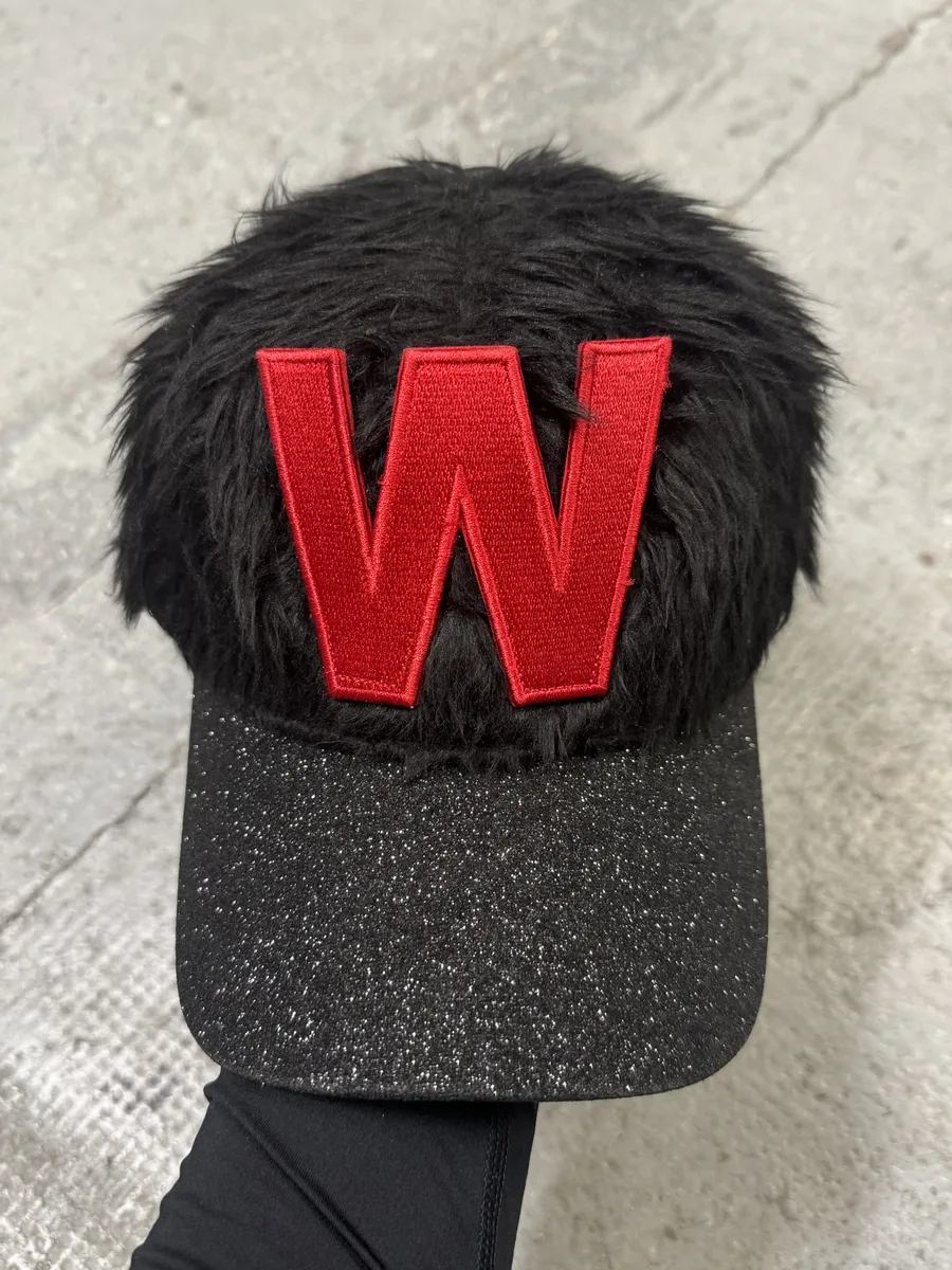 Walter Van Beirendonck Black Plushed Wild Cap