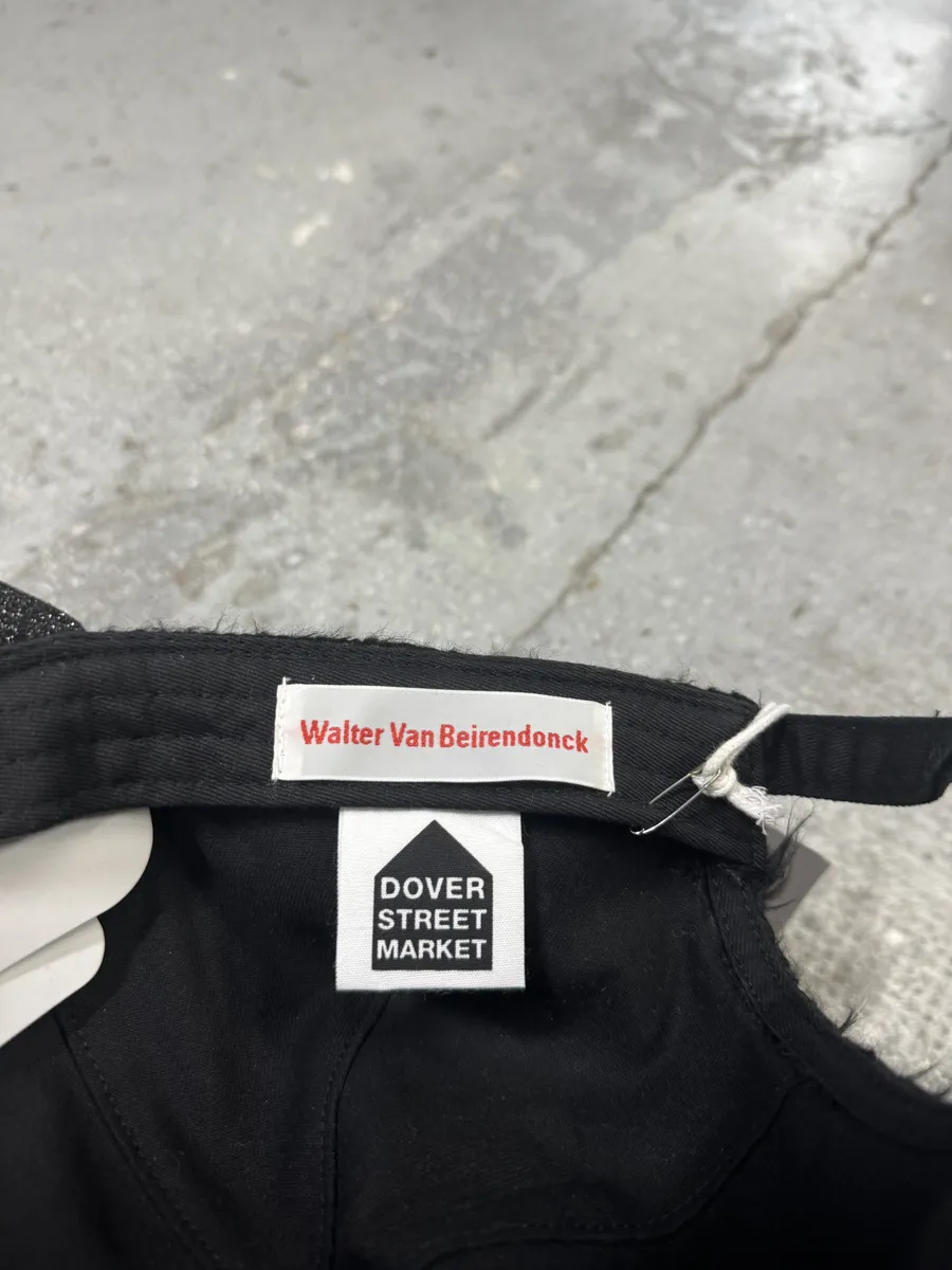Walter Van Beirendonck Black Plushed Wild Cap - Image 10