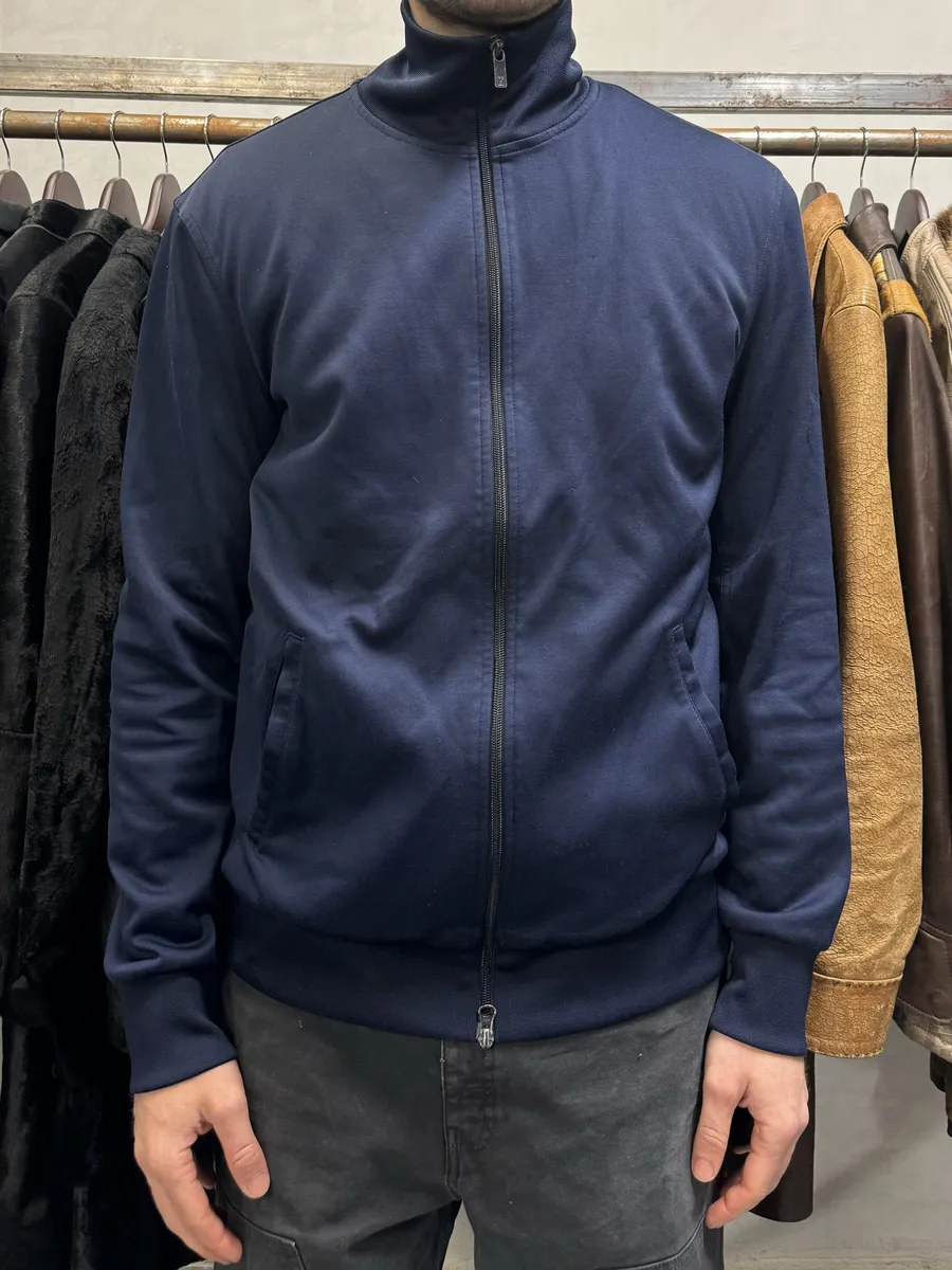 Yohji Yamamoto Navy Y3 Zip-up Sweater - Image 3