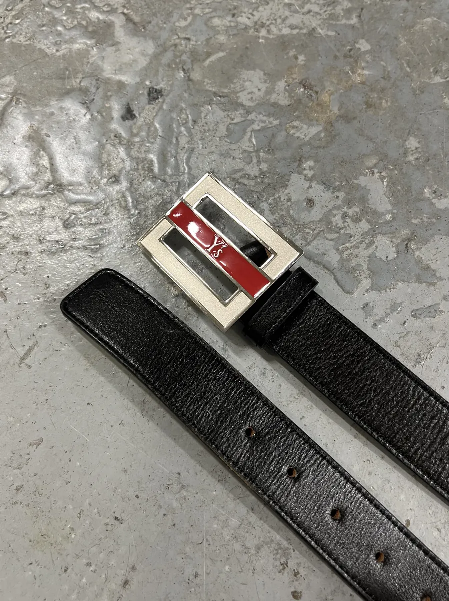 Yohji Yamamoto Y's Black Leather Belt - Image 3